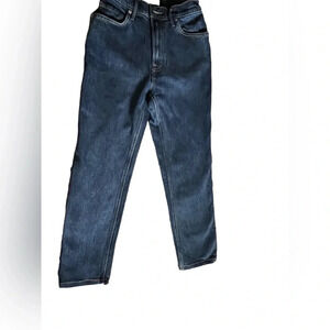 Women's Everlane The Original Cheeky Crop Jean Dark Wash Size 27”